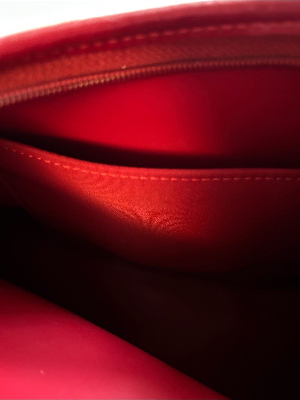 Rare Longchamp Red Shoulder Bag - Picture 4 of 6